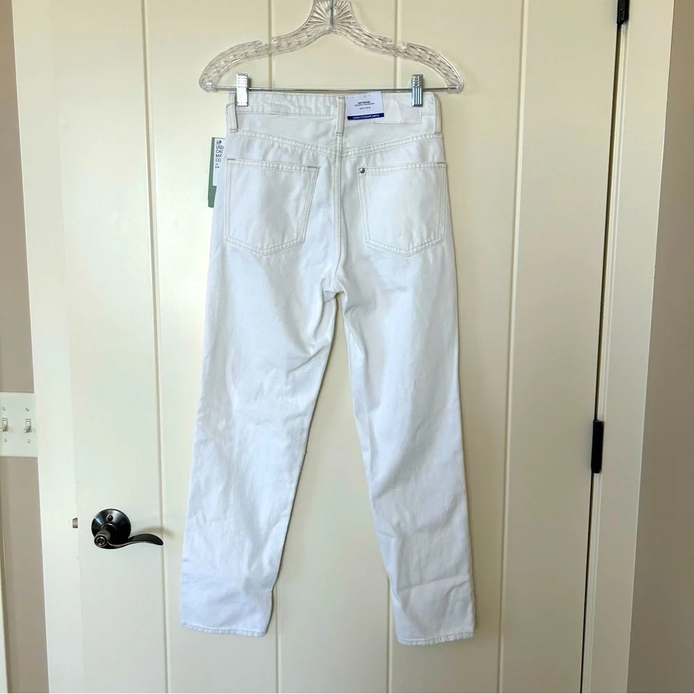 H & M White Boyfriend Low Waist Jeans Size 0 - Picture 6 of 7